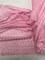 1 Yard Pink Single Side Embroidered Eyelet Fabric 80% Polyester 20% Cotton 43/44 Wide